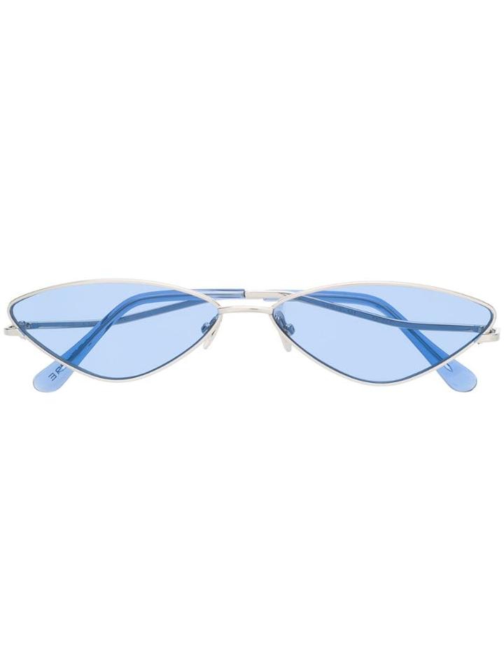 Spektre Slim Cat Eye Sunglasses - Silver