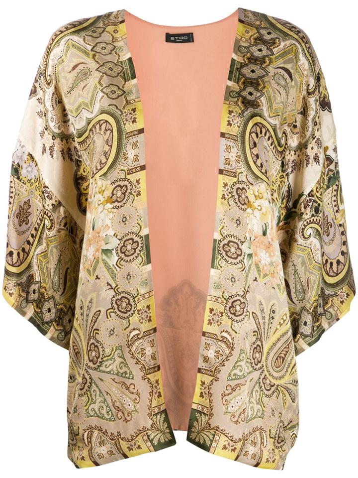 Etro Floral Paisley Printed Jacket - Green