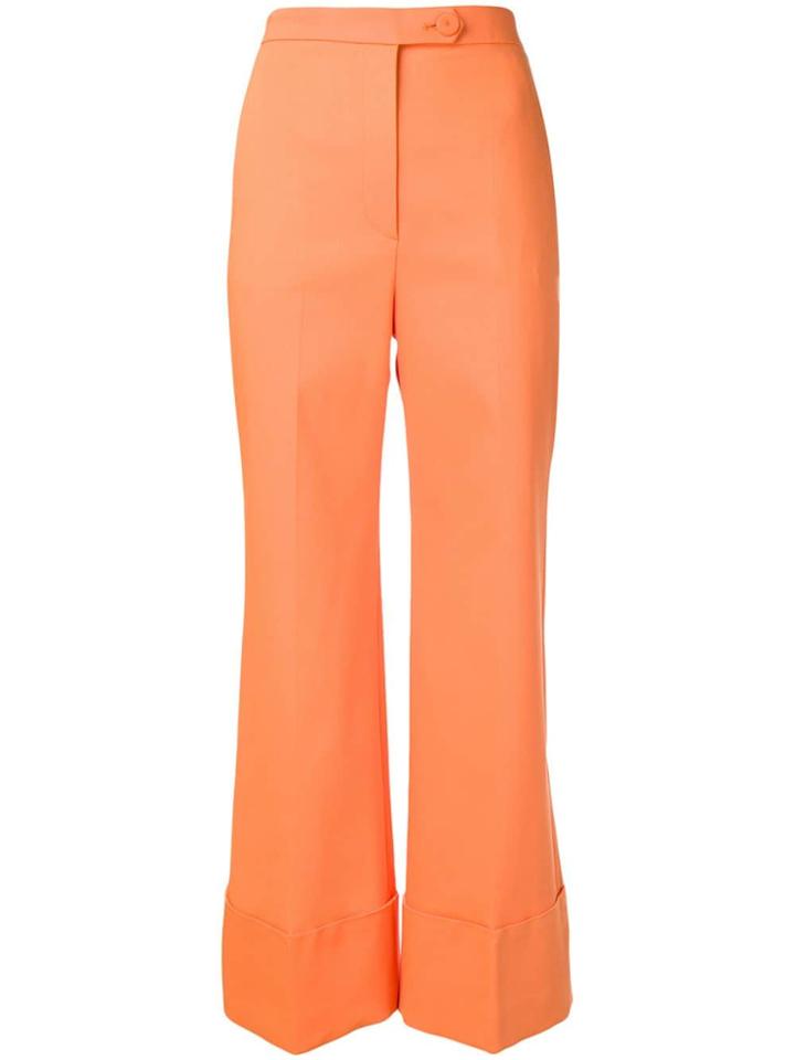 Sara Battaglia Flared Trousers - Orange