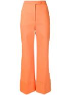 Sara Battaglia Flared Trousers - Orange