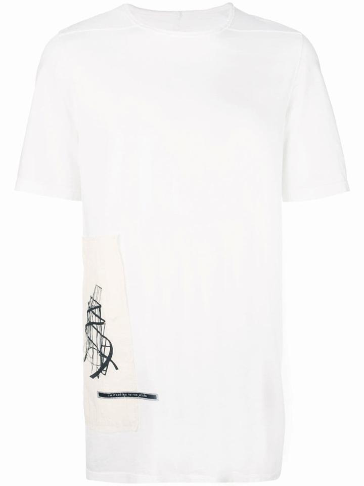 Rick Owens Drkshdw Contrast Print T-shirt - White