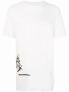 Rick Owens Drkshdw Contrast Print T-shirt - White