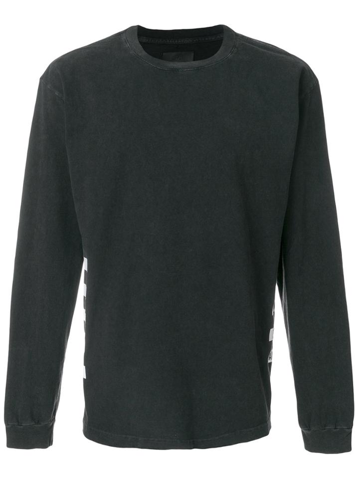 Rta Striped Detail Sweatshirt - Black