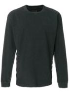 Rta Striped Detail Sweatshirt - Black