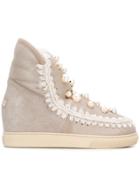 Mou Inner Wedge Sneaker Boots - Nude & Neutrals