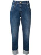 Brunello Cucinelli Tapered Cropped Jeans - Blue