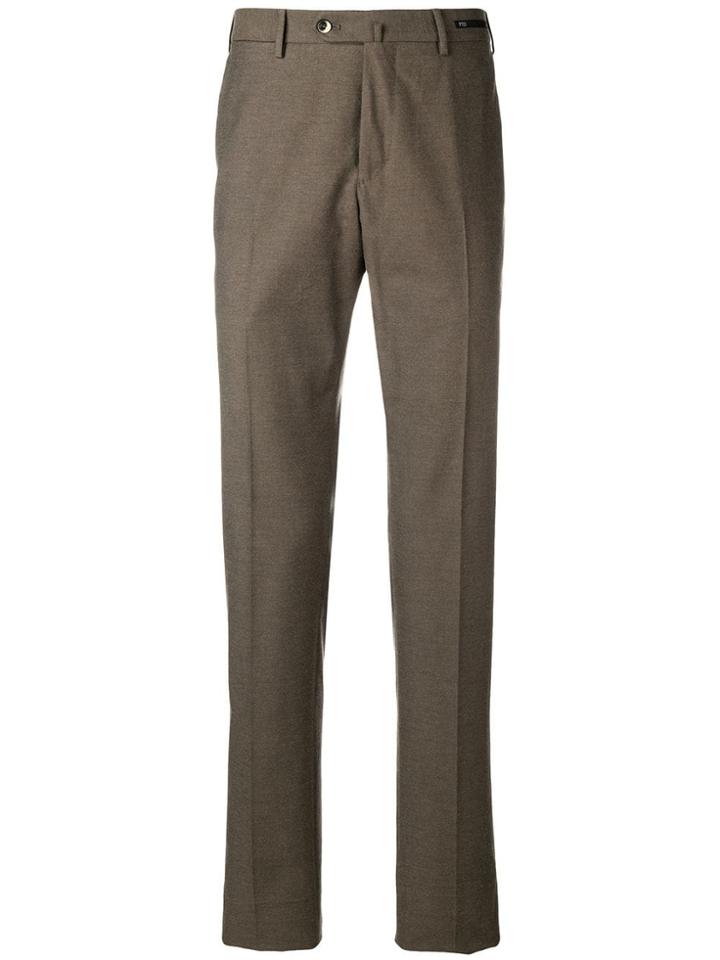 Pt01 Basic Tailored Trousers - Brown