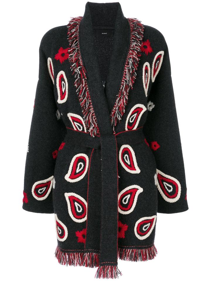 Alanui Fringed Cardi-coat - Grey