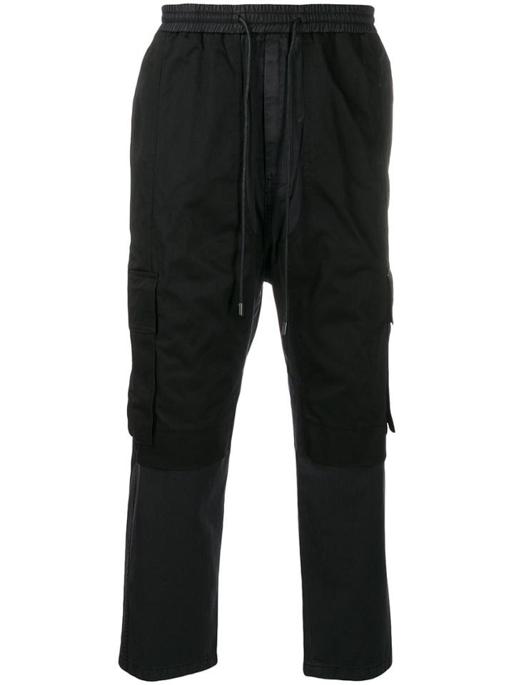 Juun.j Drawstring Cargo Trousers - Black