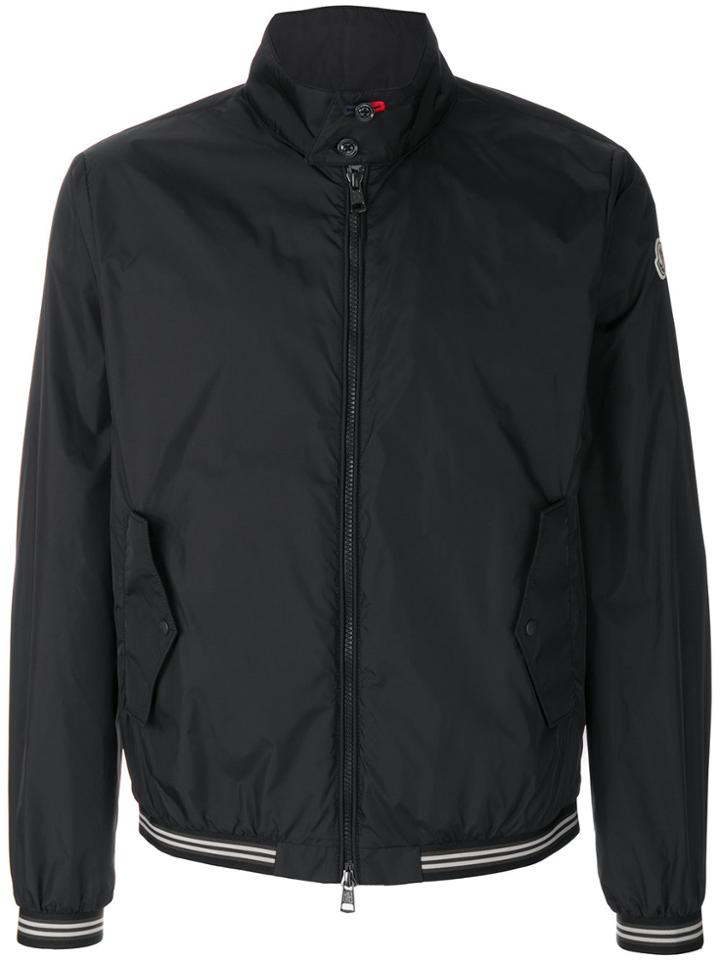 Moncler Band Collar Bomber Jacket - Black