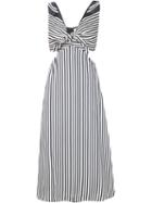 Misha Nonoo 'lexa' Striped Dress, Women's, Size: 6, Black, Viscose