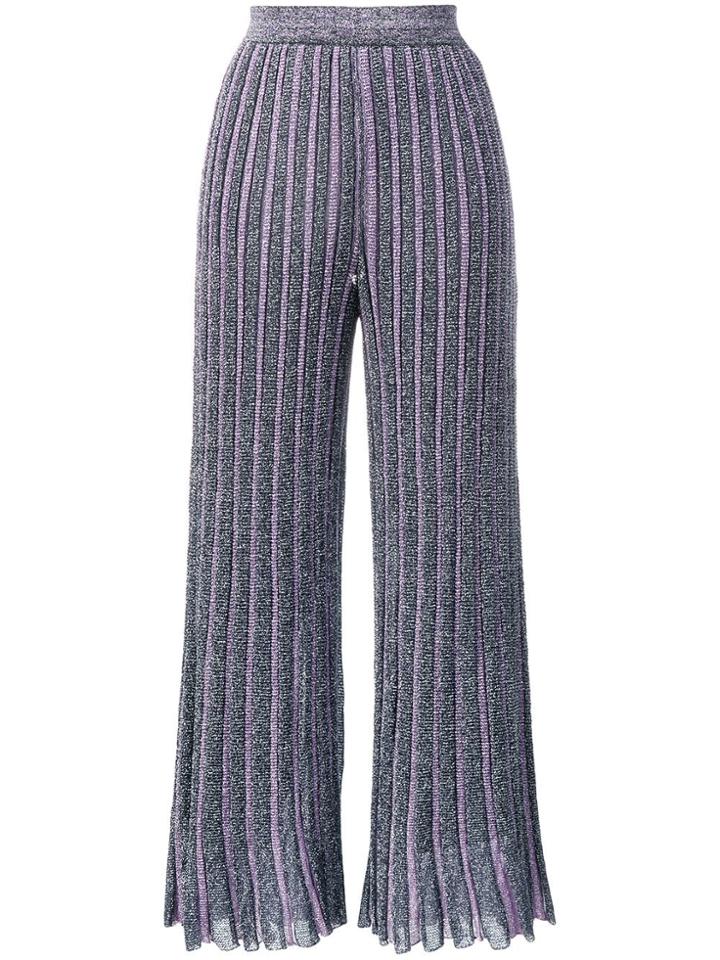 Missoni Glitter Knitted Trousers - Blue