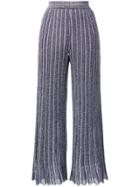 Missoni Glitter Knitted Trousers - Blue