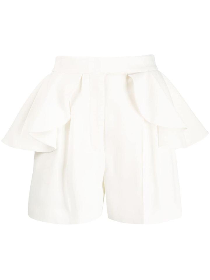 Alexander Mcqueen Peplum Shorts - White