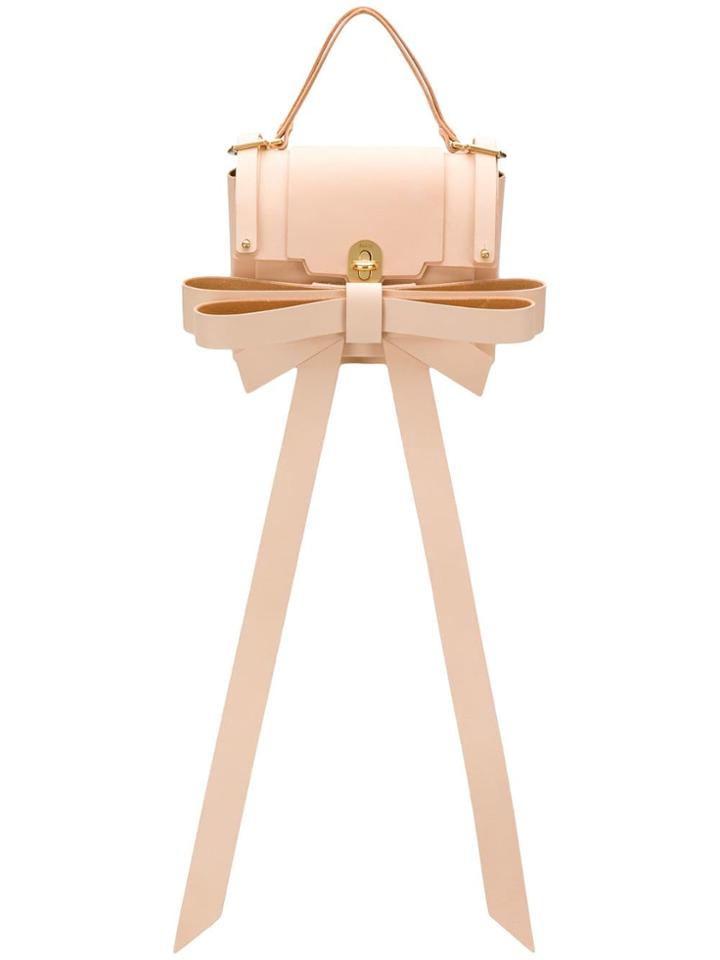 Niels Peeraer Bow-embellished Backpack - Neutrals