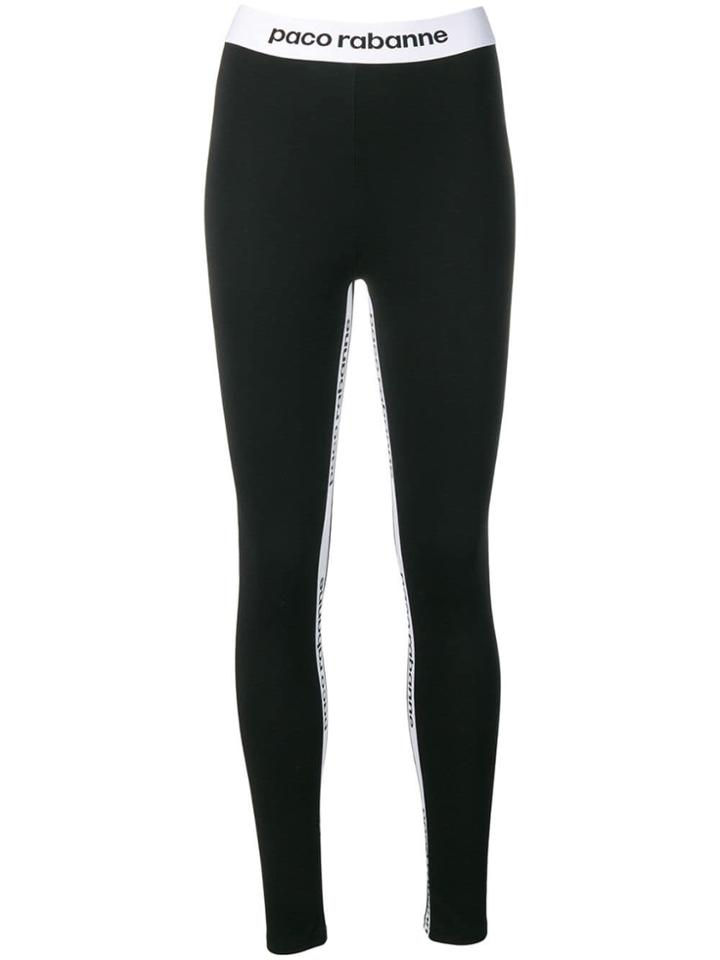 Paco Rabanne Logo Print Track Pants - Black