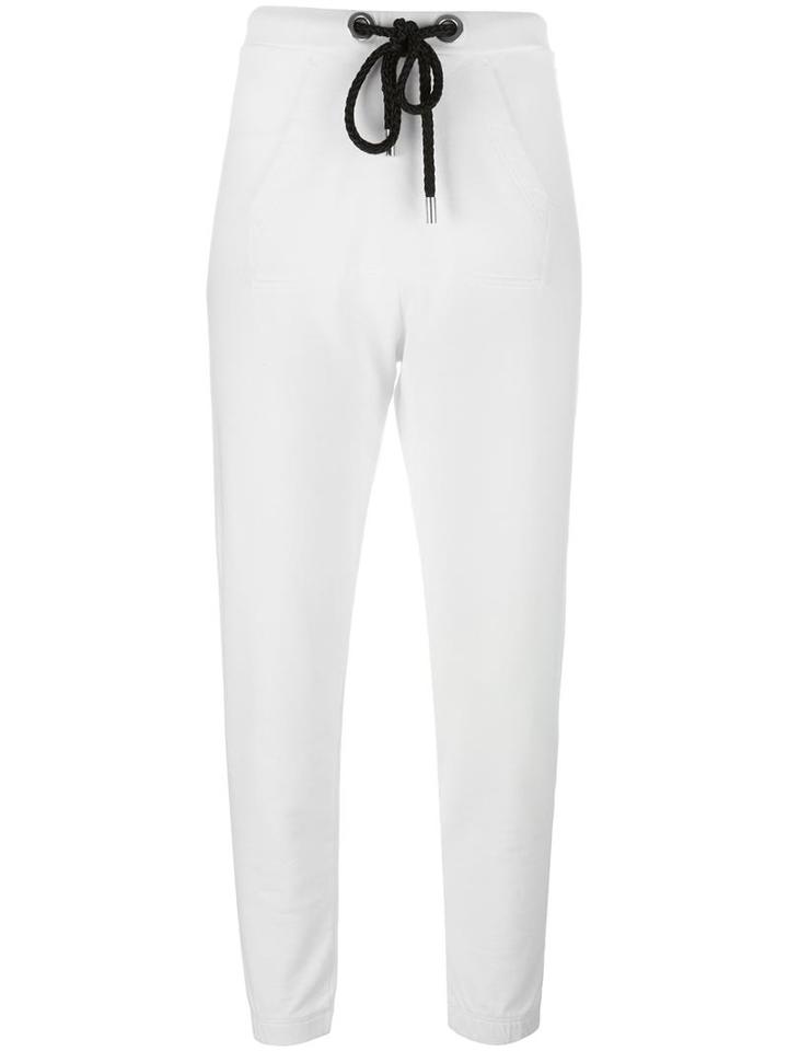 Twin-set Drawstring Track Pants, Women's, Size: Small, White, Cotton
