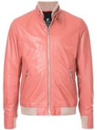 Loveless Zip-up Biker Jacket - Pink