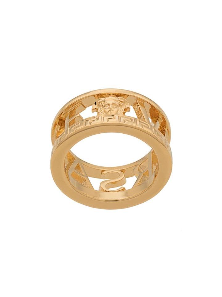 Versace Greca Logo Ring - Gold