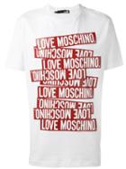 Love Moschino 'st. Tape' T-shirt, Men's, Size: Xl, White, Cotton