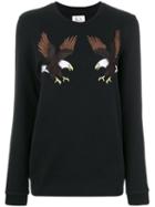 Zoe Karssen - Eagles Patch Longsleeved T-shirt - Women - Cotton/polyester - M, Black, Cotton/polyester