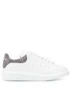 Alexander Mcqueen Checked Detail Oversized Sneakers - White