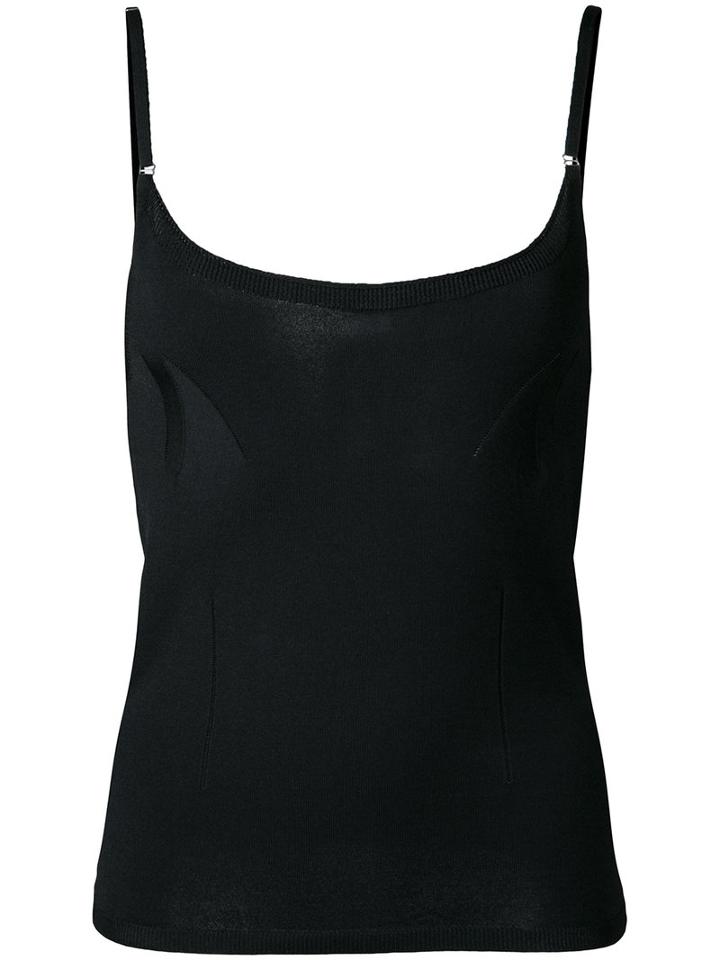 J.w.anderson - Spaghetti Strap Vest - Women - Polyester/rayon - S, Black, Polyester/rayon
