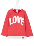 Douuod Kids - Love Print Sweatshirt - Kids - Cotton/polyester - 3 Yrs, Red