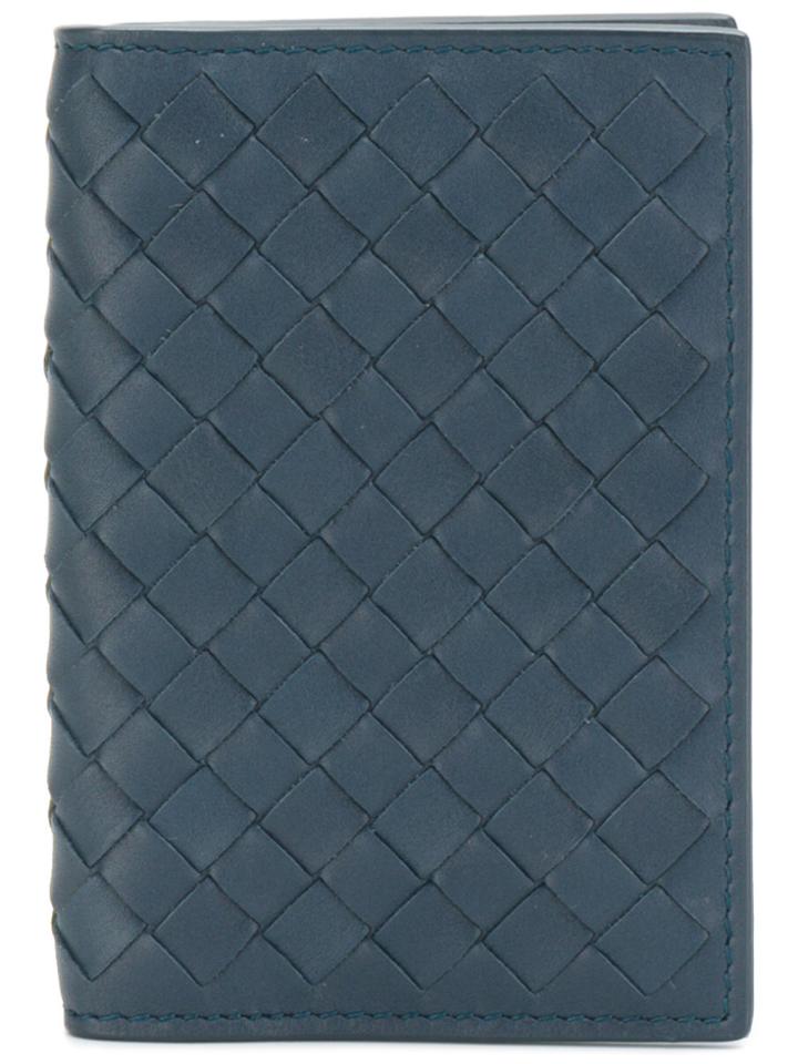 Bottega Veneta Intrecciato Wallet - Blue