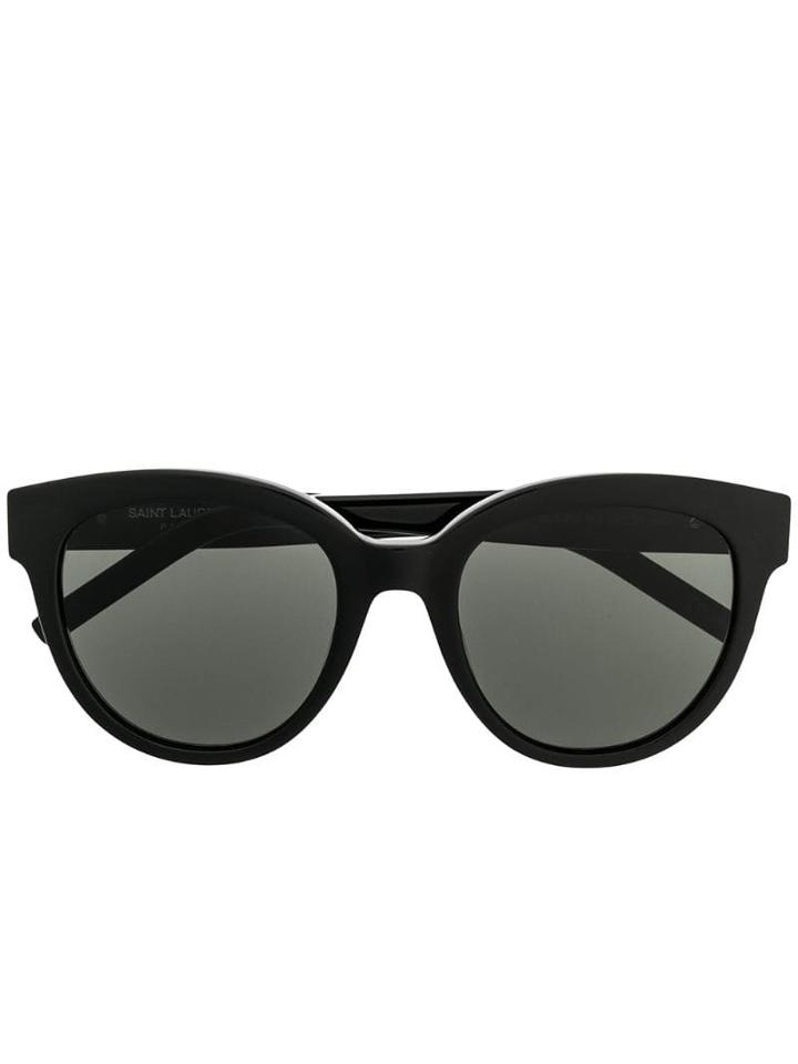 Saint Laurent Round Lense Sunglasses - Black