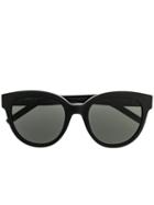 Saint Laurent Round Lense Sunglasses - Black