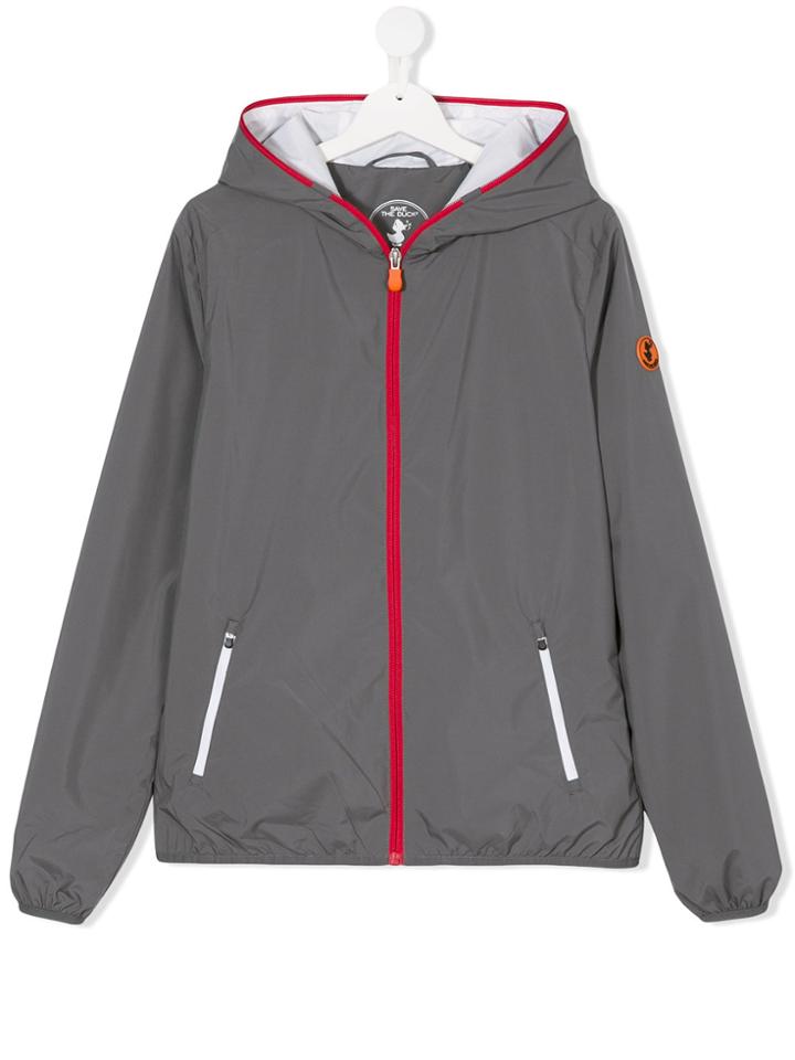 Save The Duck Kids Hooded Jacket - Grey