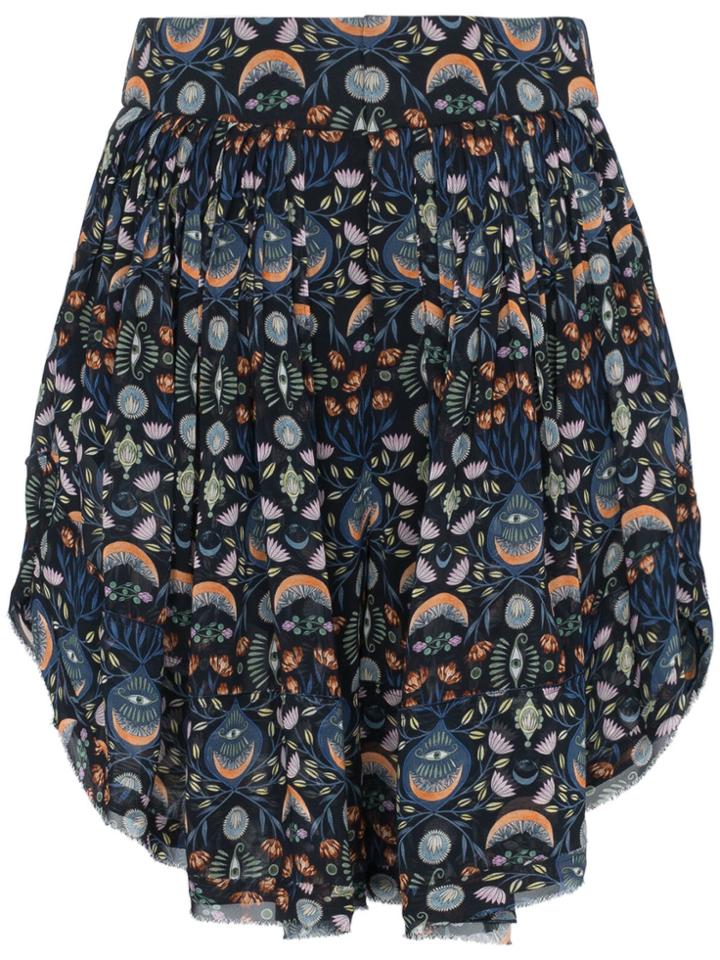 Chloé Abstract Print Shorts - Blue