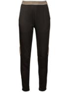 Koché Colour-block Fitted Trousers - Black