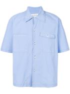 Maison Margiela Shortsleeved Button Shirt - Blue