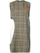 Toga Plaid Shift Dress - Yellow & Orange