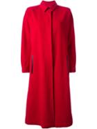 Gianfranco Ferre Vintage Long Coat, Women's, Size: 38, Red