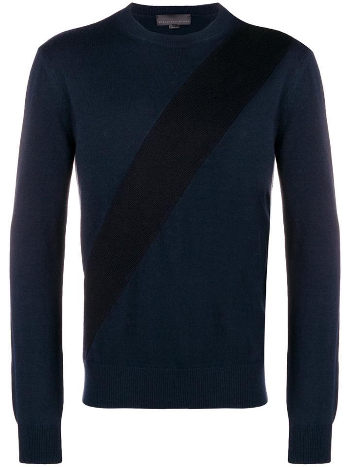 Stella Mccartney Diagonal Stripe Sweater - Blue