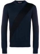 Stella Mccartney Diagonal Stripe Sweater - Blue