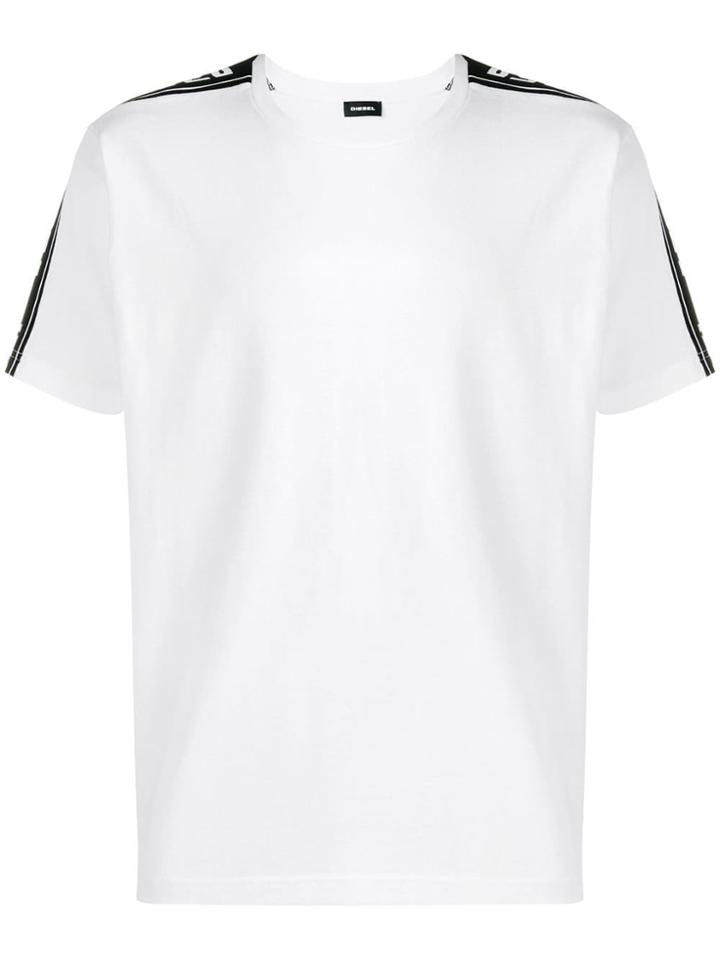 Diesel Side Stripe T-shirt - White
