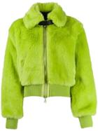 Kirin Faux Fur Bomber Jacket - Green