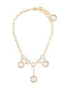 Dolce & Gabbana Clock Pendant Necklace, Women's, Metallic