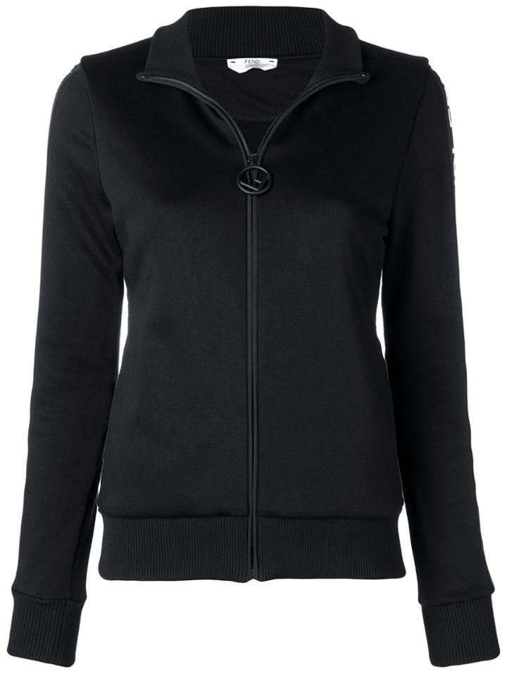 Fendi Side Printed Logo Jacket - Black