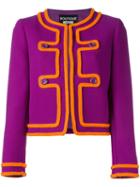 Boutique Moschino Contrast Trim Fitted Jacket