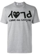Comme Des Garçons Play - Inverted Logo T-shirt - Men - Cotton - M, Grey, Cotton