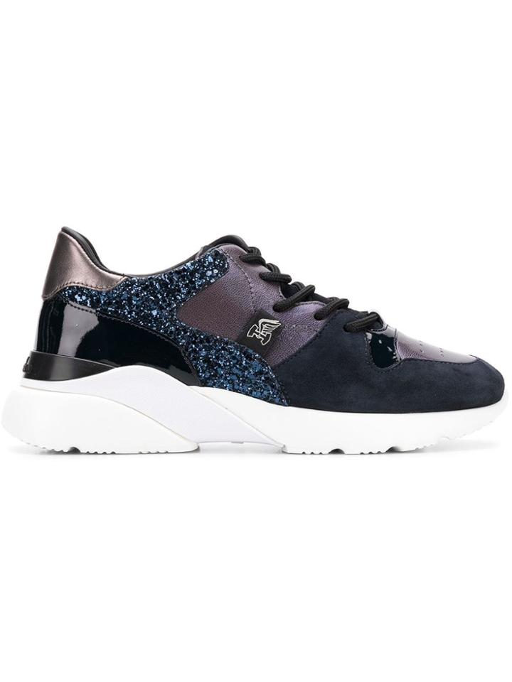 Hogan Glitter Low-top Sneakers - Blue