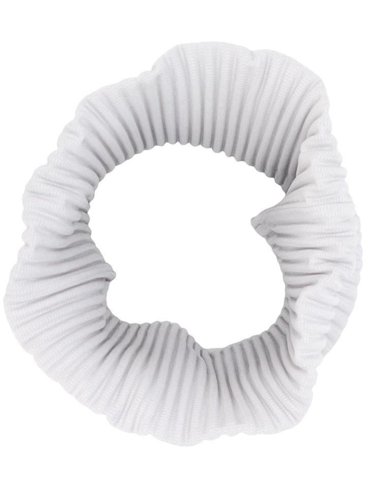 Homme Plissé Issey Miyake Ribbed Collar Scarf - Grey