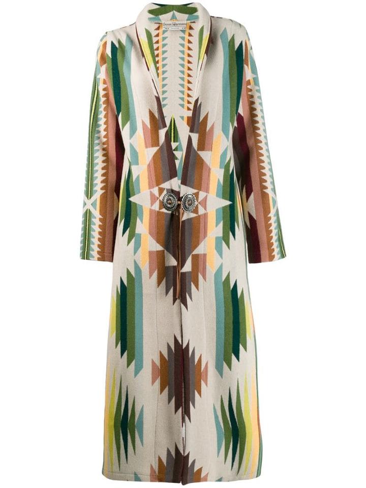 Jessie Western Navajo-style Coat - Green
