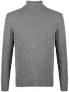 Borrelli Turtleneck Relaxed-fit Jumper - Grey