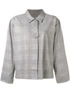 Mm6 Maison Margiela Tie Detail Houndstooth Check Shirt - Black